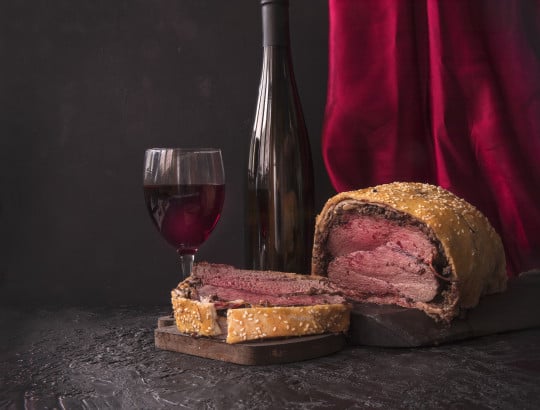 Abbinamento vino filetto in crosta