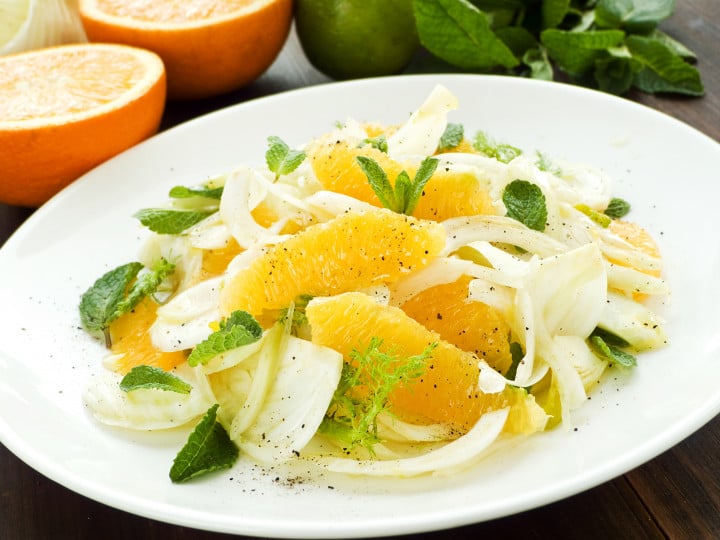 Cosa bere con insalata di finocchi e arancia?
